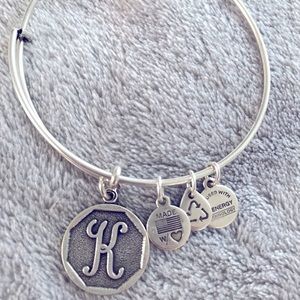 Alex and Ani “K” Charm bangle